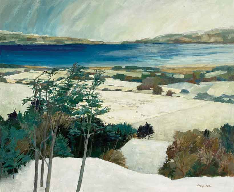 A – wintry – view from the North