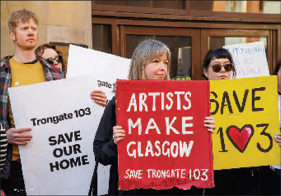 Glasgow's creative heart threatened by Council rent hikes.....